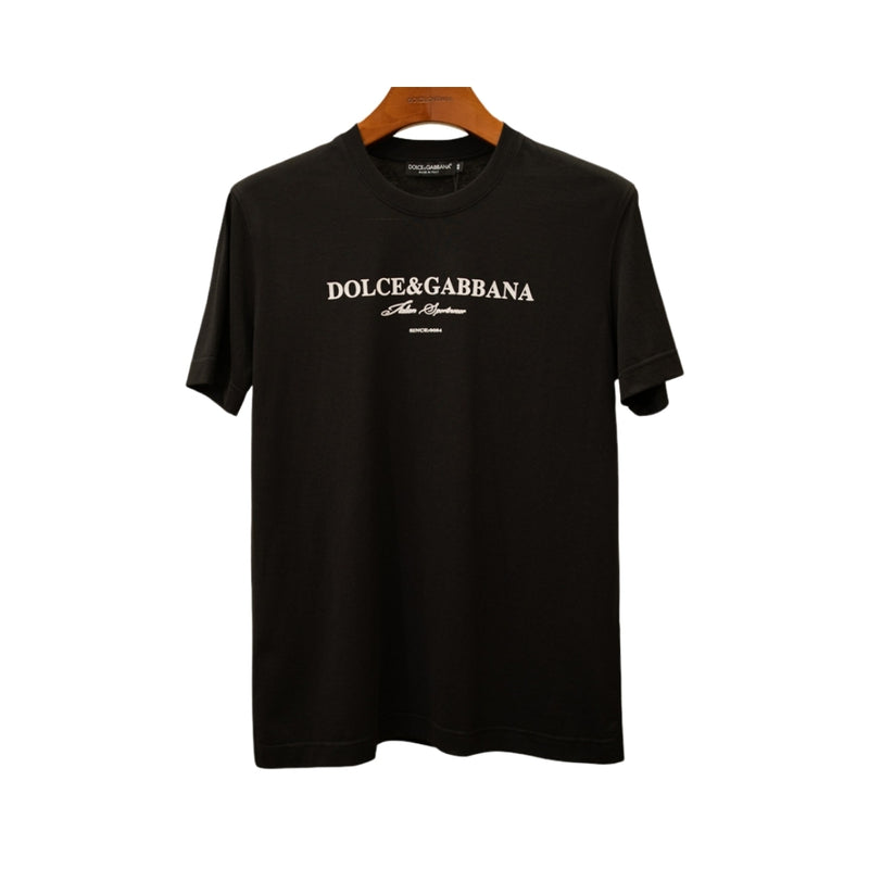 Dolce & Gabbana Black Cotton T-Shirt