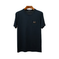 Dolce & Gabbana Black Cotton Tonal Logo T-Shirt
