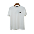 Dolce & Gabbana White Cotton Tonal Logo T-Shirt