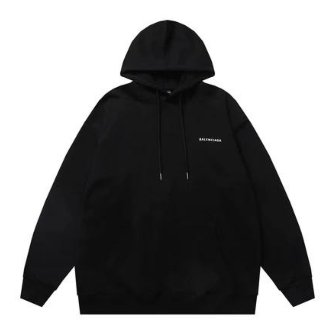 Balenciaga HOODIE MEDIUM FIT IN BLACK