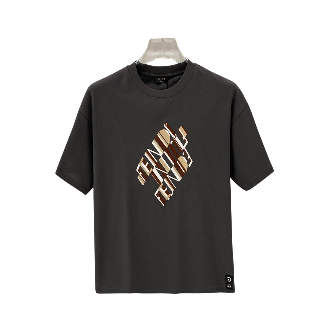 Fendi Logo impreziosito grigio