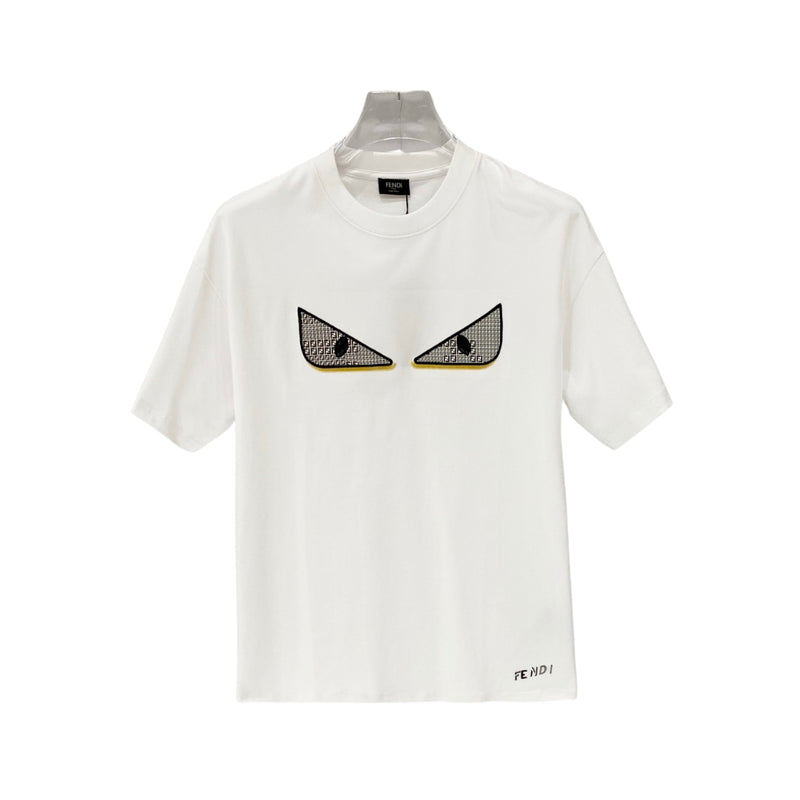 Fendi White Monster Eyes T-Shirt