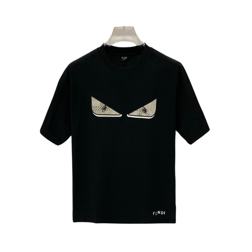 Fendi Black Monster Eyes T-Shirt