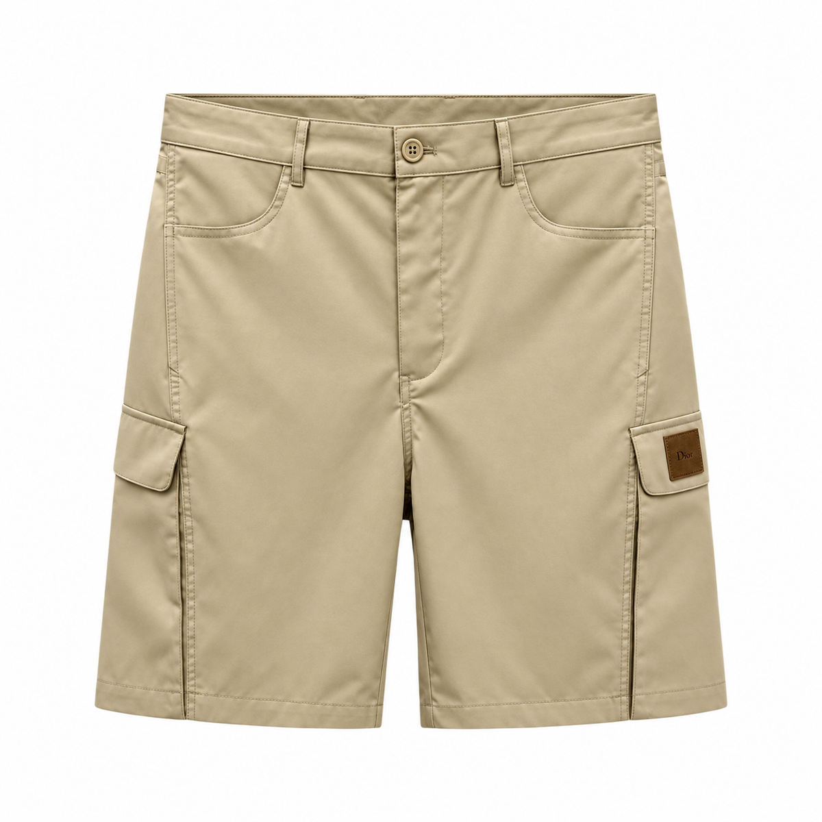 Dior Short Cargo Con Patch Kaki