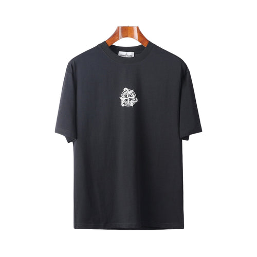 Stone Island Black Oversized Print T-Shirt