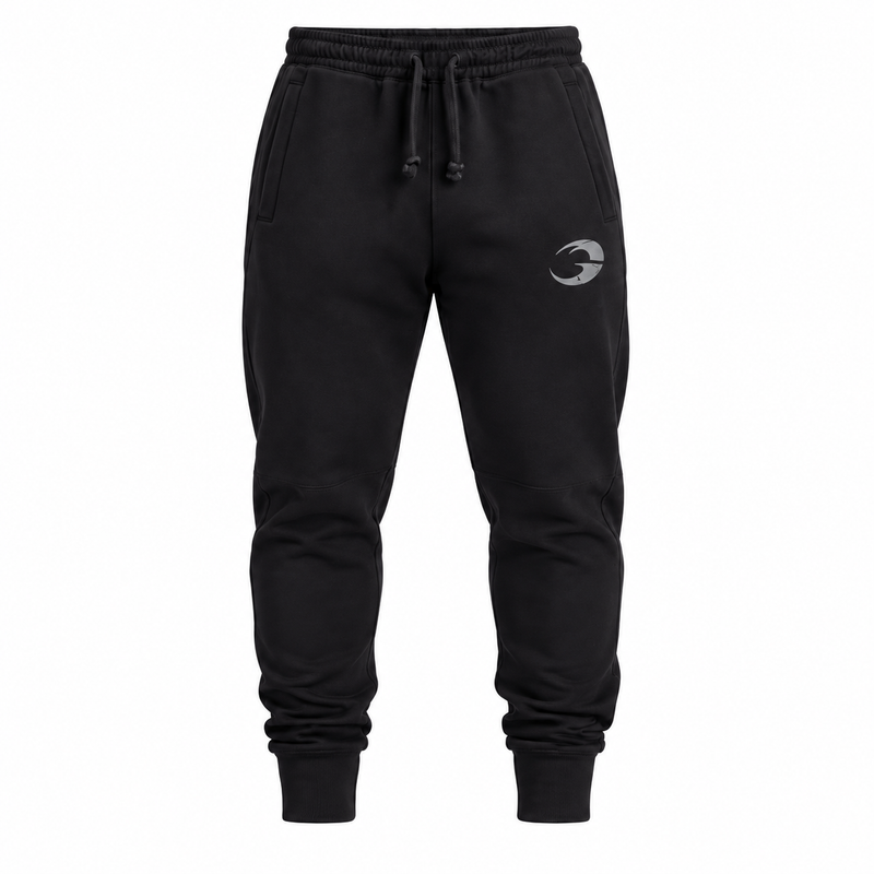 Tapered joggers Black — pants only on white background