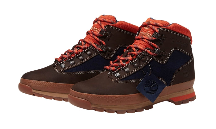 Timberland Euro Hiker Boots – Dark Brown / Dark Blue (Style 2)