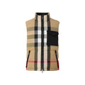 Check Reversible Sleeveless Puffer