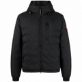 Canada Goose Chest-Zip Hooded Jacket - Classic Badge - Black - Front