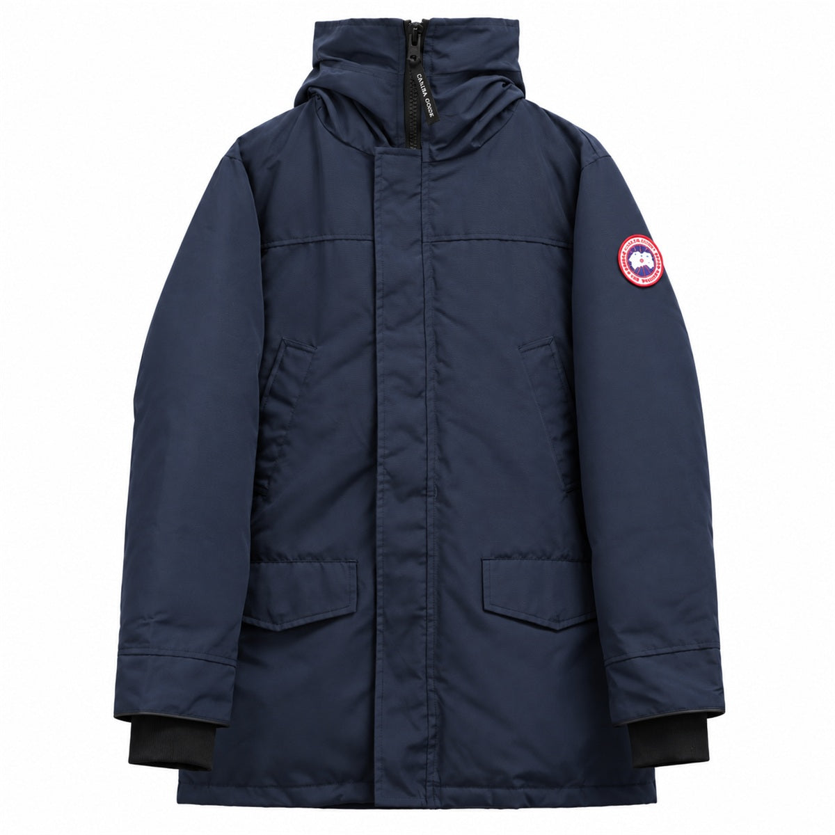 Canada Goose High-Collar Parka - Navy Blue - Front