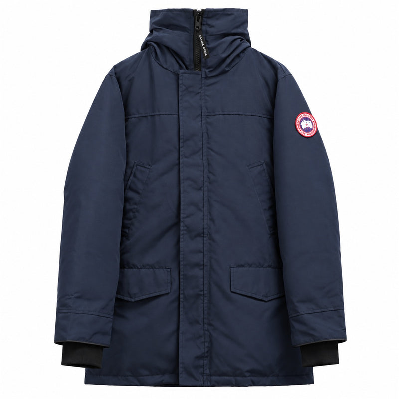 Canada Goose High-Collar Parka - Navy Blue - Front