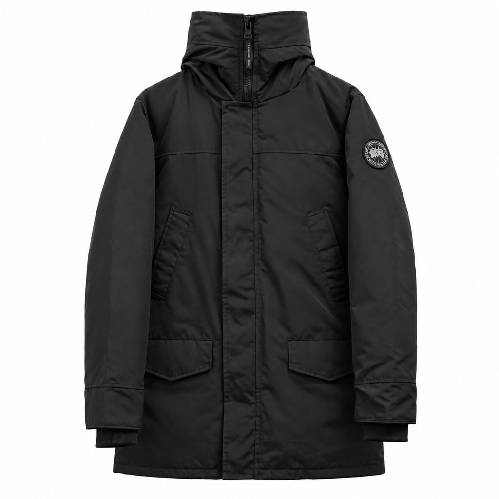 Canada Goose High-Collar Parka - Black - Black Badge - Front
