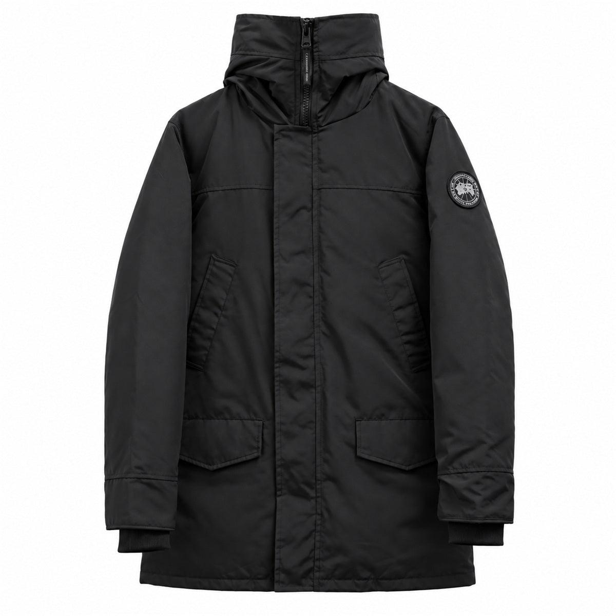 Canada Goose High-Collar Parka - Black - Black Badge - Front