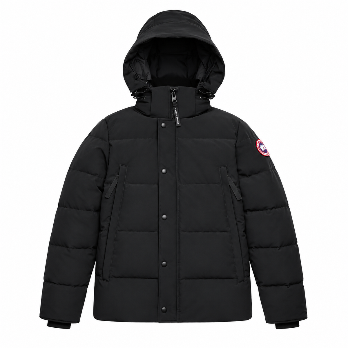 Canada Goose Hooded Puffer - Black - Front
