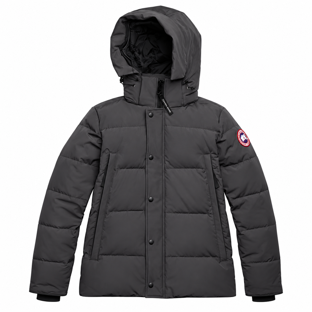 Canada Goose Hooded Puffer - Gray - Front