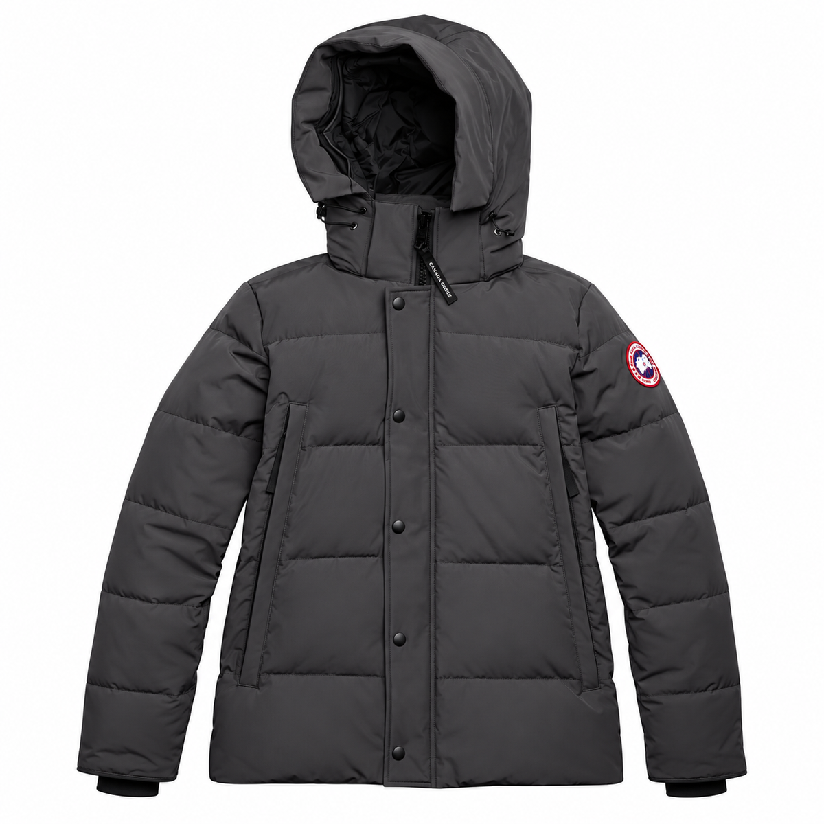 Canada Goose Hooded Puffer - Gray - Front