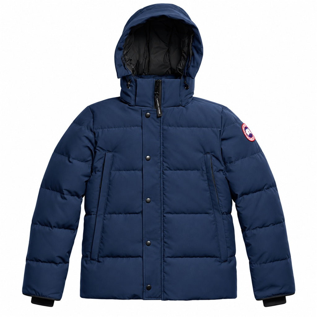 Canada Goose Hooded Quilted Puffer - Navy Blue - Front