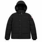 Canada Goose Hooded Quilted Puffer - Black - Front