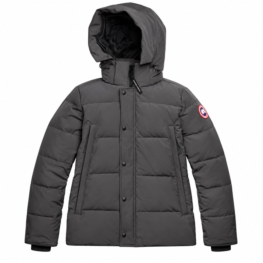 Canada Goose Hooded Quilted Puffer - Charcoal Gray - Front