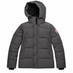 Canada Goose Hooded Quilted Puffer - Charcoal Gray - Front