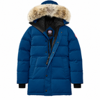 Canada Goose Long Fur-Trim Parka - Blue - Front