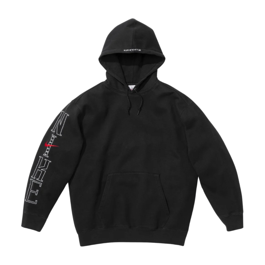 Supreme x Nike Black Hooded Sweatshirt