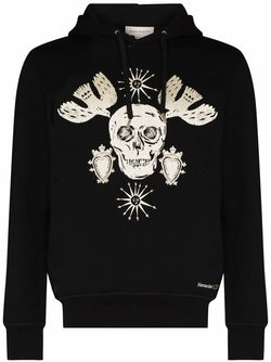 Alexander McQueen Skull‑Embroidered Hoodie