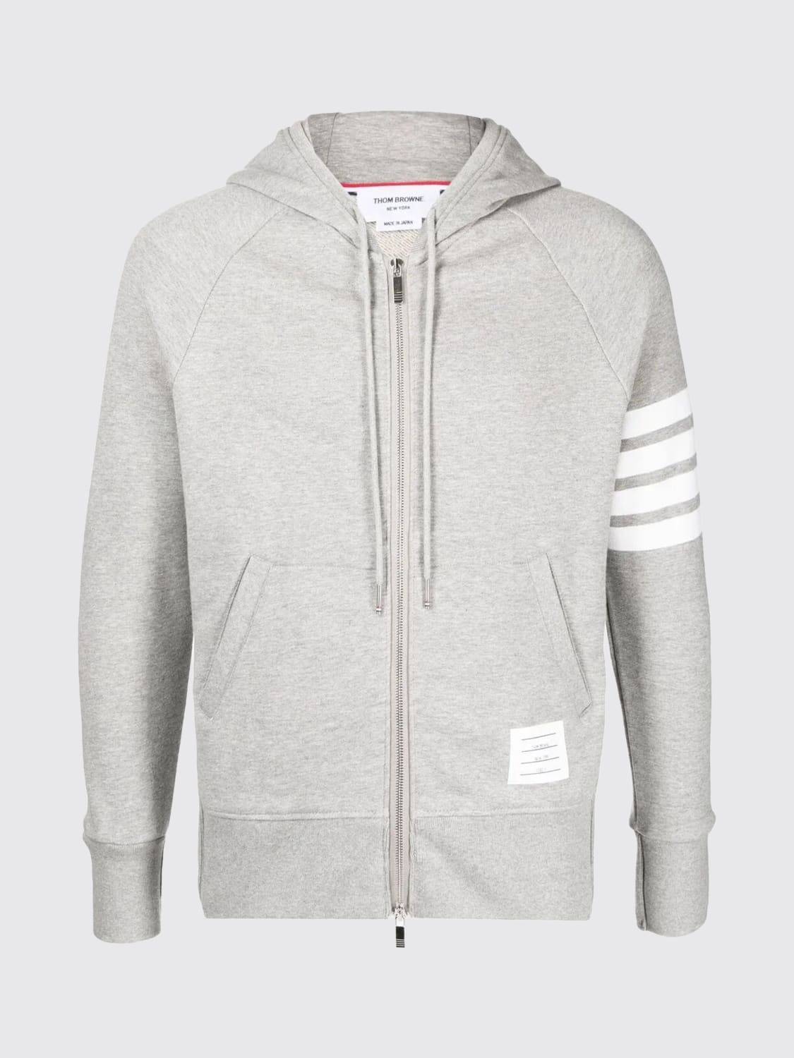 Thom Browne Grey Cotton Hoodie