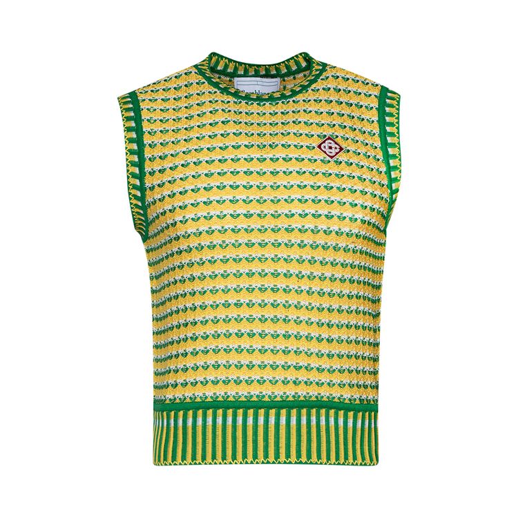 Casablanca Zig-Zag Knitted Vest