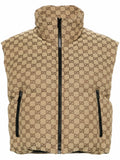 Gucci Beige GG Canvas Padded Gilet