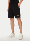 EA7 Emporio Armani Black Sport Shorts
