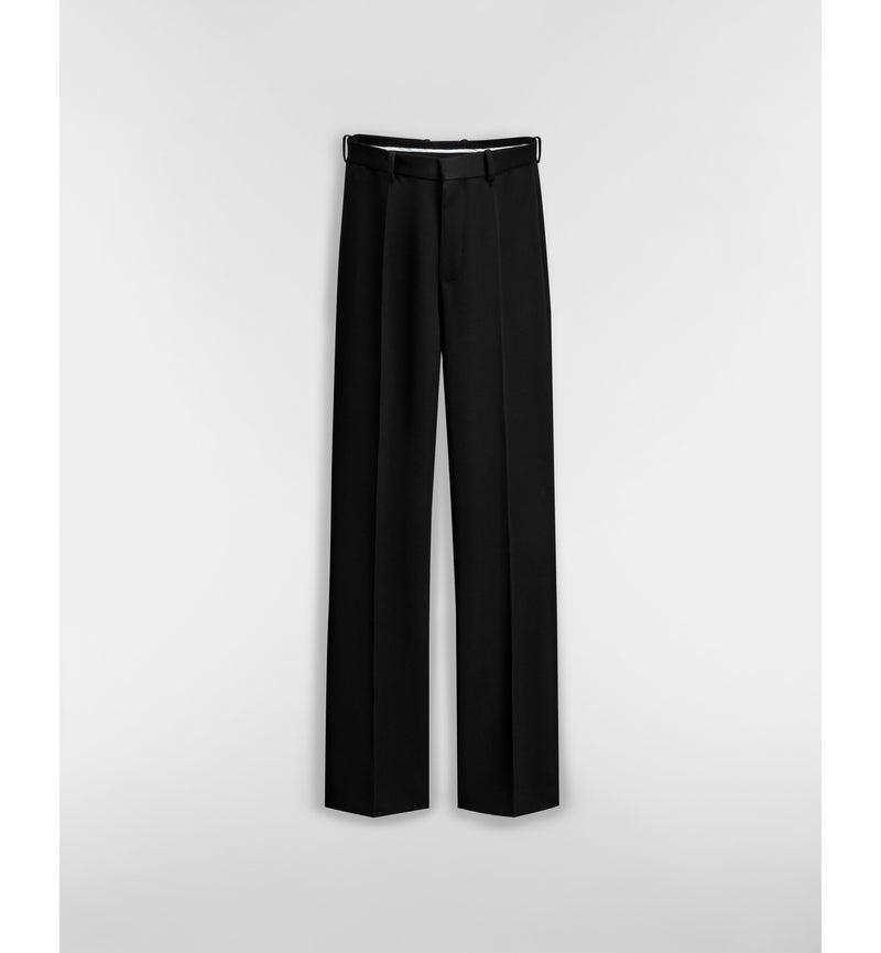 Dior Black Virgin Wool Regular-Fit Pants