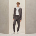 Hermès Gray Reversible Hooded Jacket and Joggers