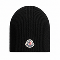 Black Logo Wool Beanie