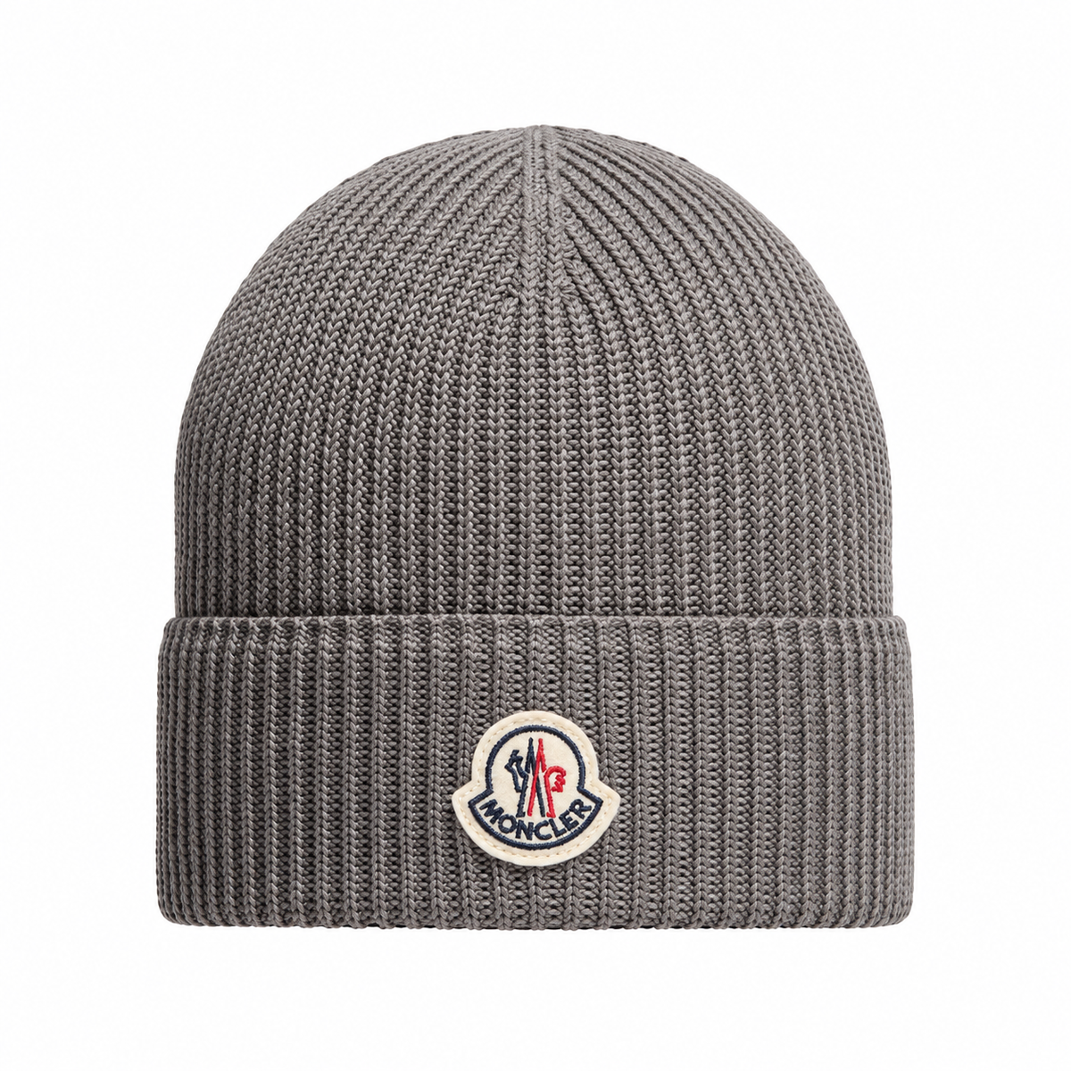 Gray Logo Cotton Beanie