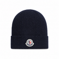 Navy Blue Wool Beanie