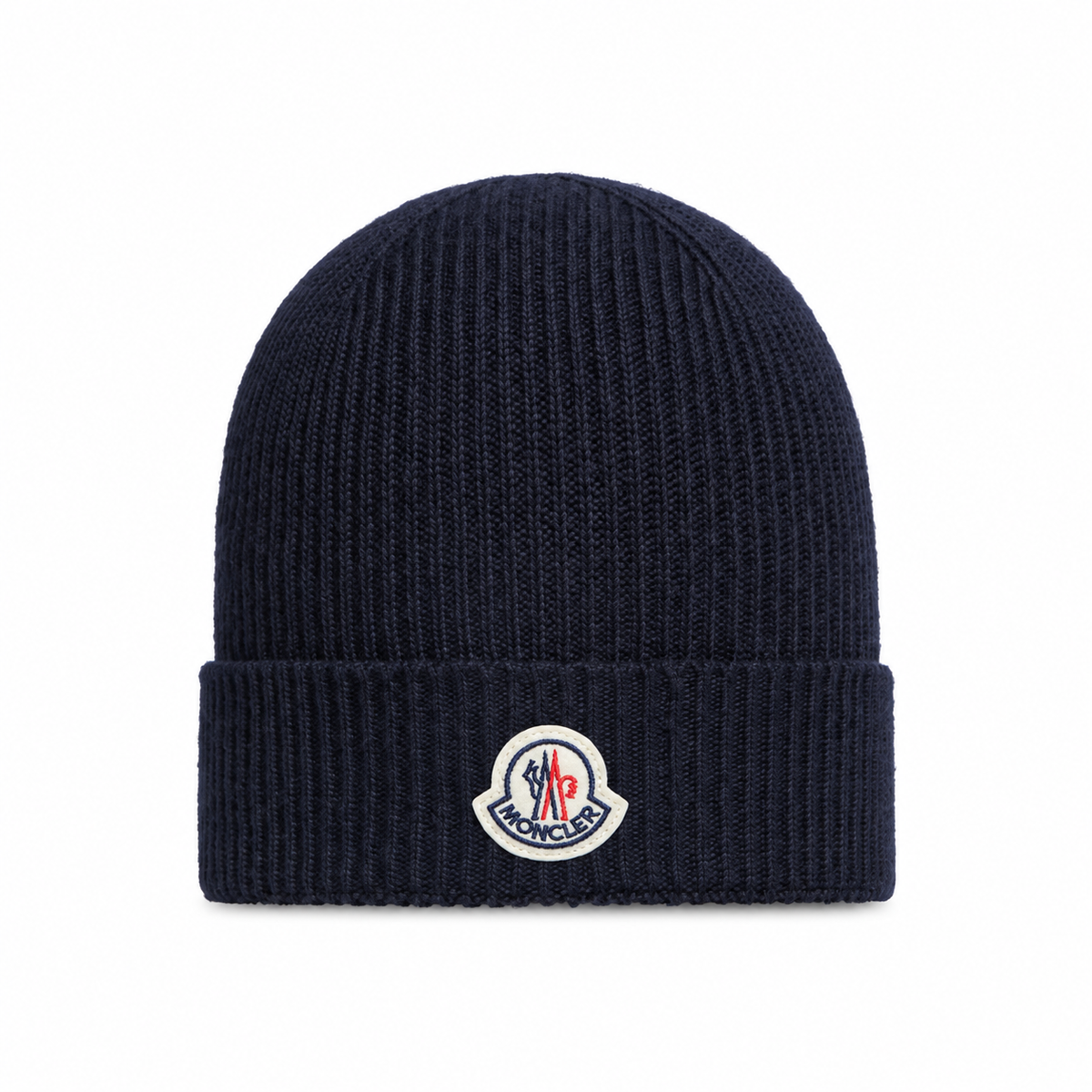 Navy Blue Wool Beanie