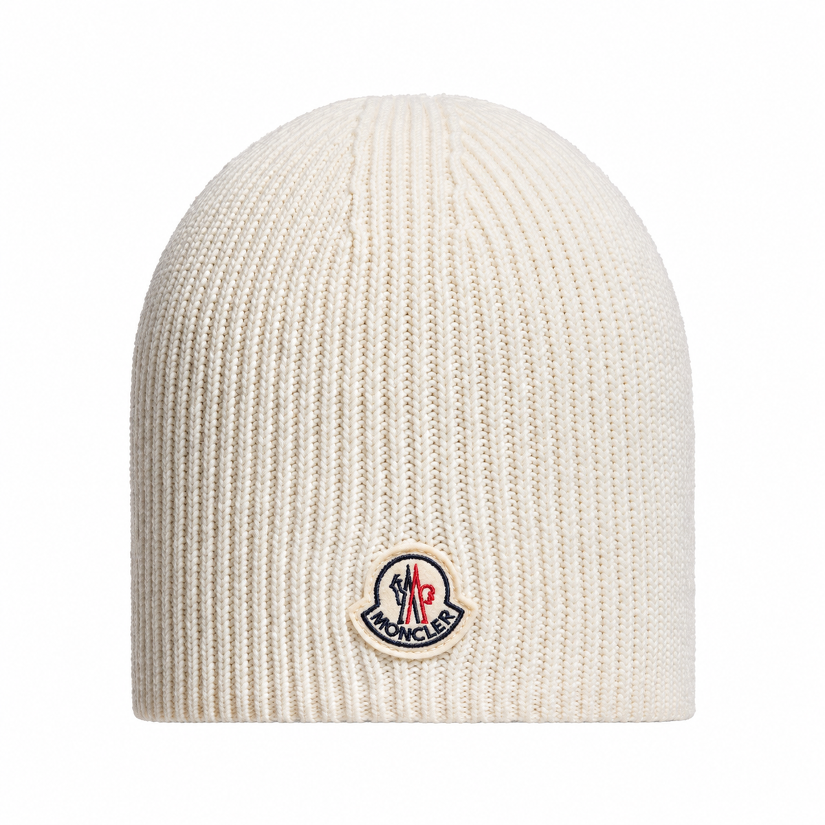 White Ivory Logo Wool Beanie