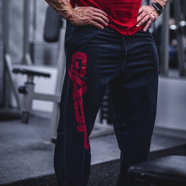 Vintage Sweatpants — Black/Red