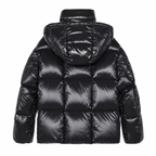 Moncler contrast hood puffer – blackback