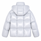Moncler contrast hood puffer – whiteback