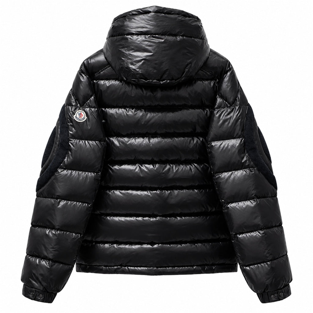 Moncler Graphic Panel Hooded Puffer - Black - Back