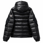 Moncler Graphic Panel Hooded Puffer - Black - Back