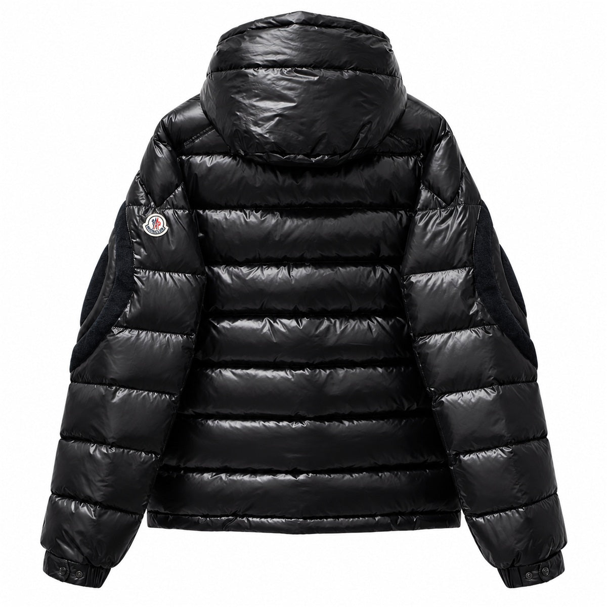 Moncler Graphic Panel Hooded Puffer - Black - Back