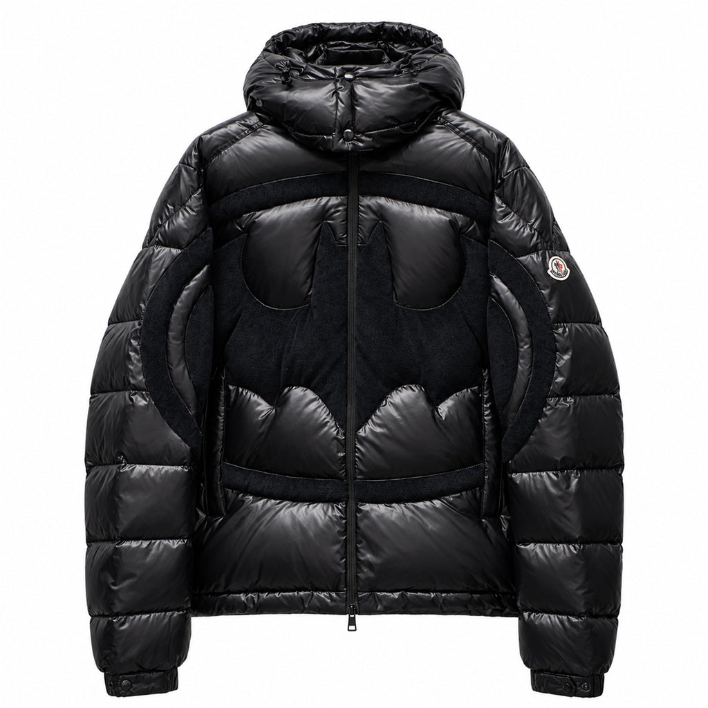 Moncler Graphic Panel Hooded Puffer - Black - Front