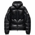 Moncler Graphic Panel Hooded Puffer - Black - Front