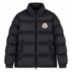 Black Moncler high collar jacket – mattefront