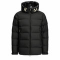 Lettered Hood Puffer - Black - Front