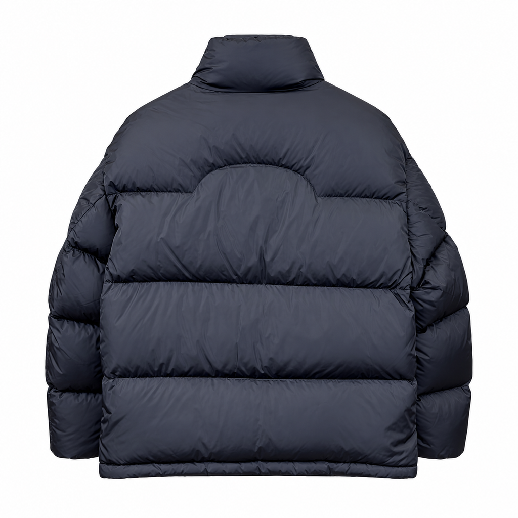 Dark Moncler puffer jacket – back