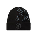 New York Yankees MLB Script Black Cuff Knit Beanie Hat